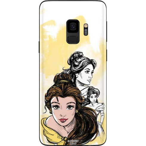 Disney Princess Belle Sketch Galaxy S9 Skin